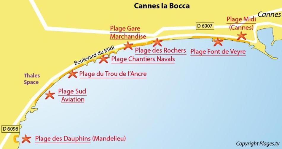 #Cannes Boccacabana Beach, Seafront, In Resid Pierre&Vacances 3 Stars Exteriér fotografie
